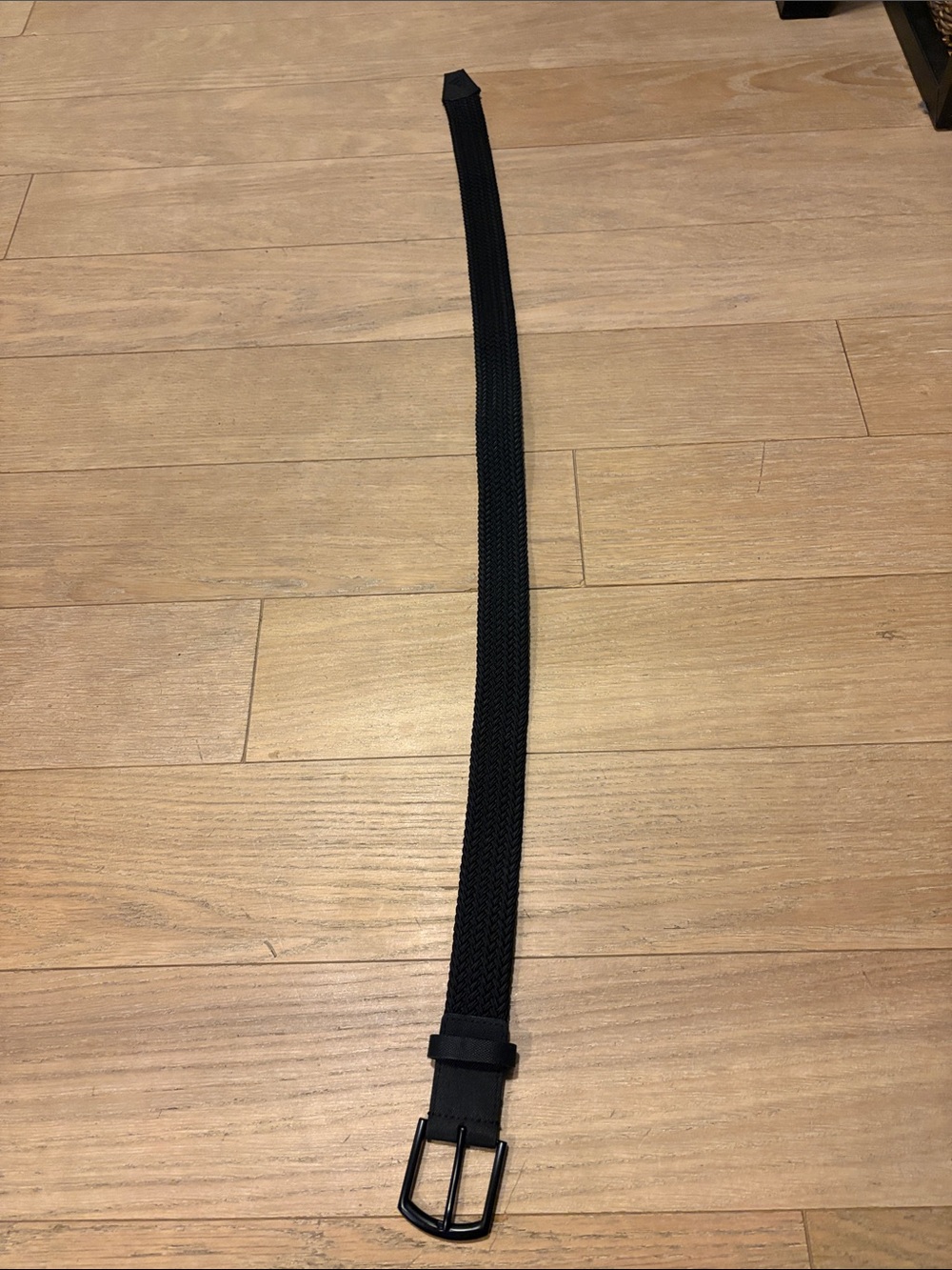 Men's Adidas Black Woven Elastic Belt